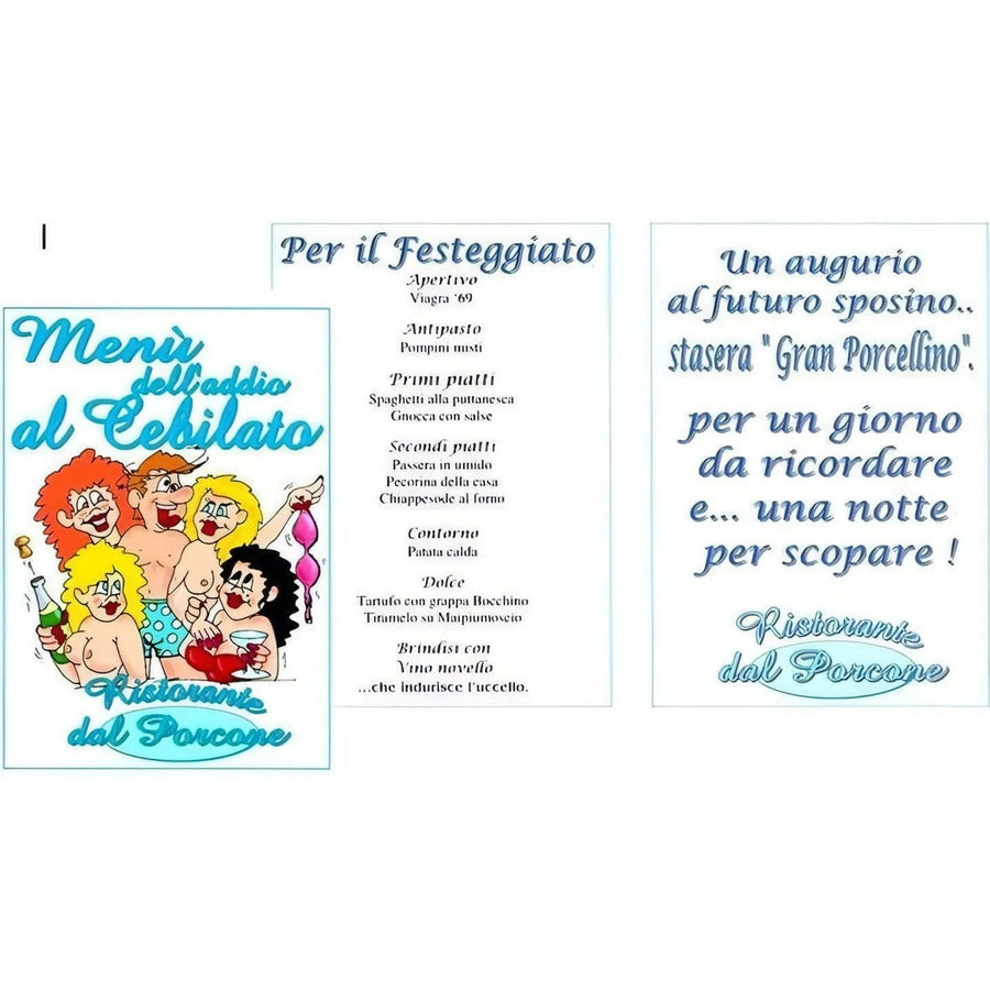 Menú de despedida del celibato