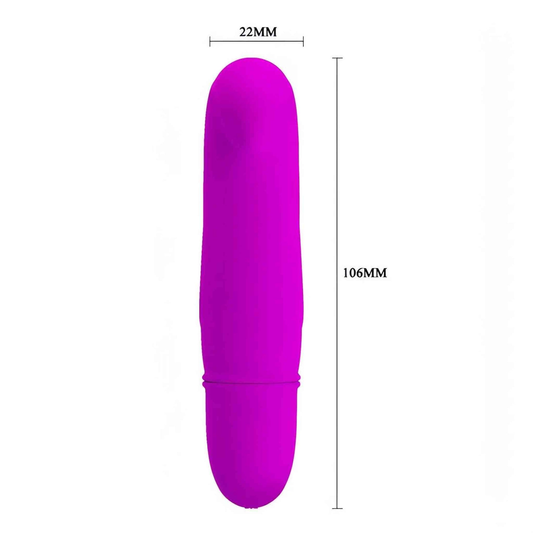 Mini Vibratore Punto G Dana - 10 modalità di vibrazione, Silicone, Viola