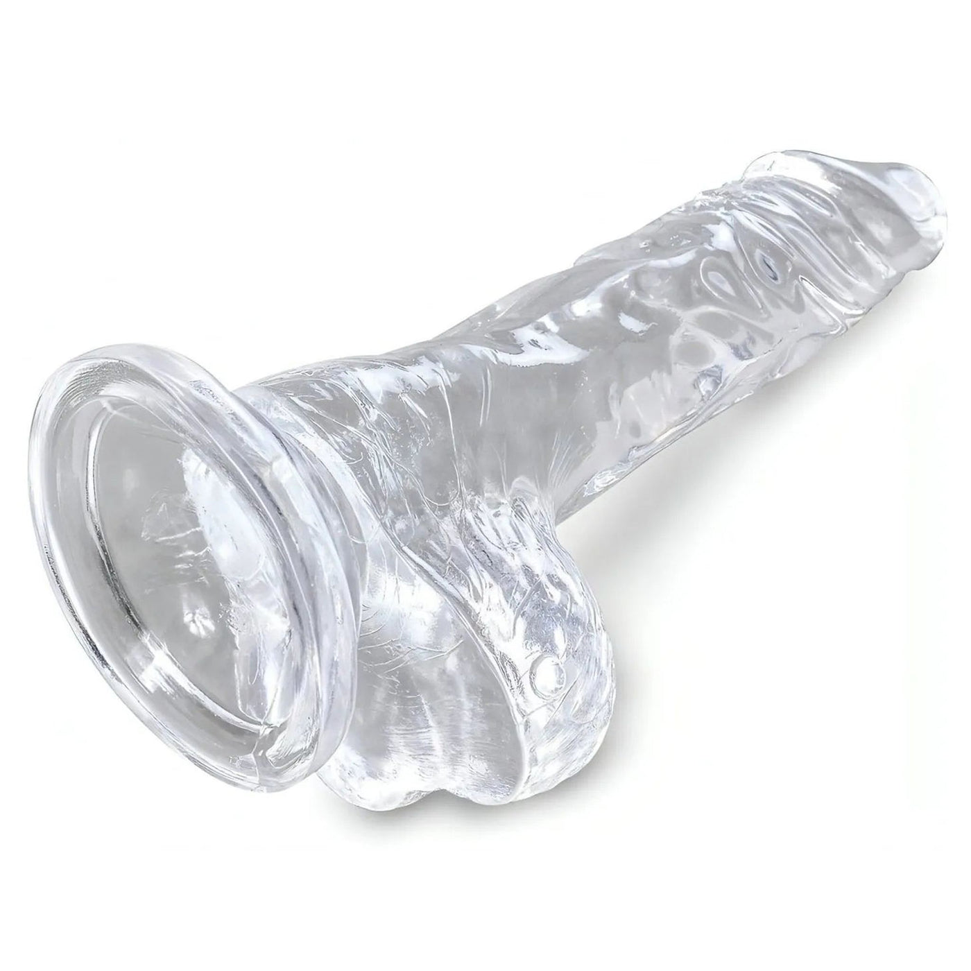 Mini fallo in jelly trasparente 4″