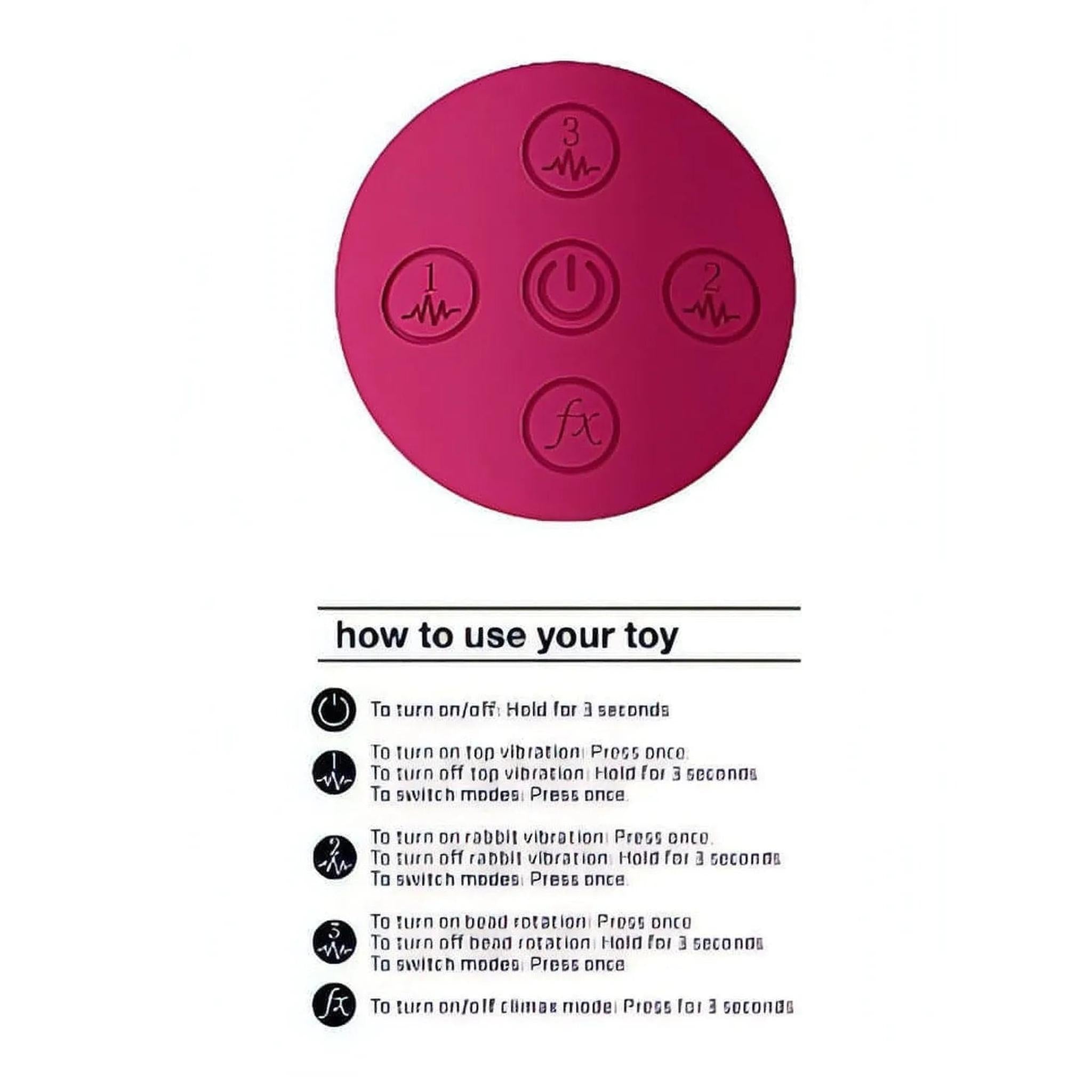 Mira Vibratore Rabit Con Perno Roteante a 360°