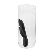 Vibratore rabbit nero impermeabile per uso in acqua con quattro pulsanti