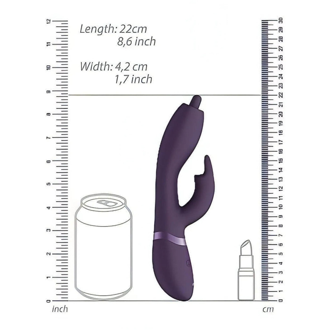 Nilo Rabbit Vibratore con Punta di Precisione Rotante
