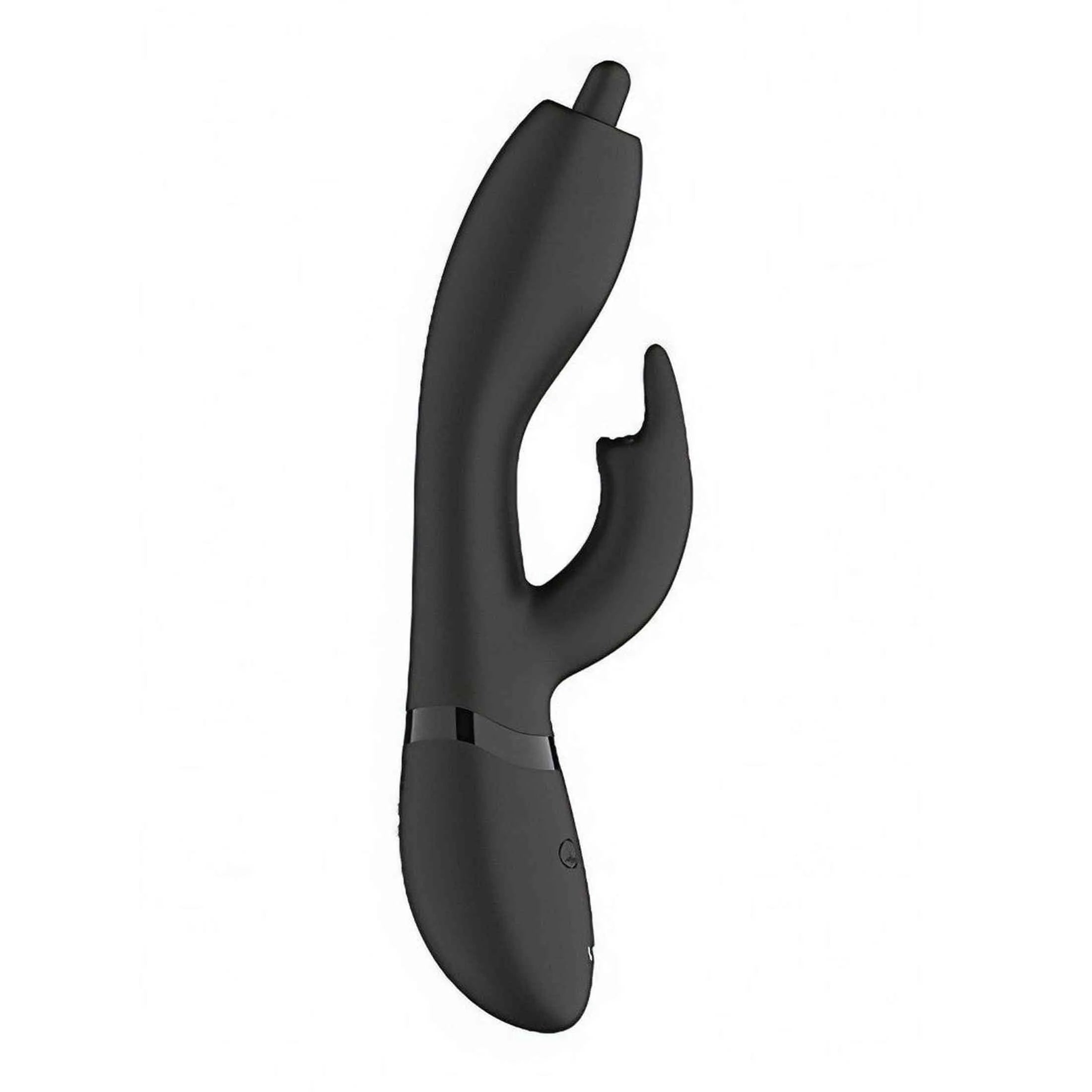 Nilo Vibratore Rabbit con 3 motori separati e pinpoint per stimolare punto G - Nero - GoEstasy