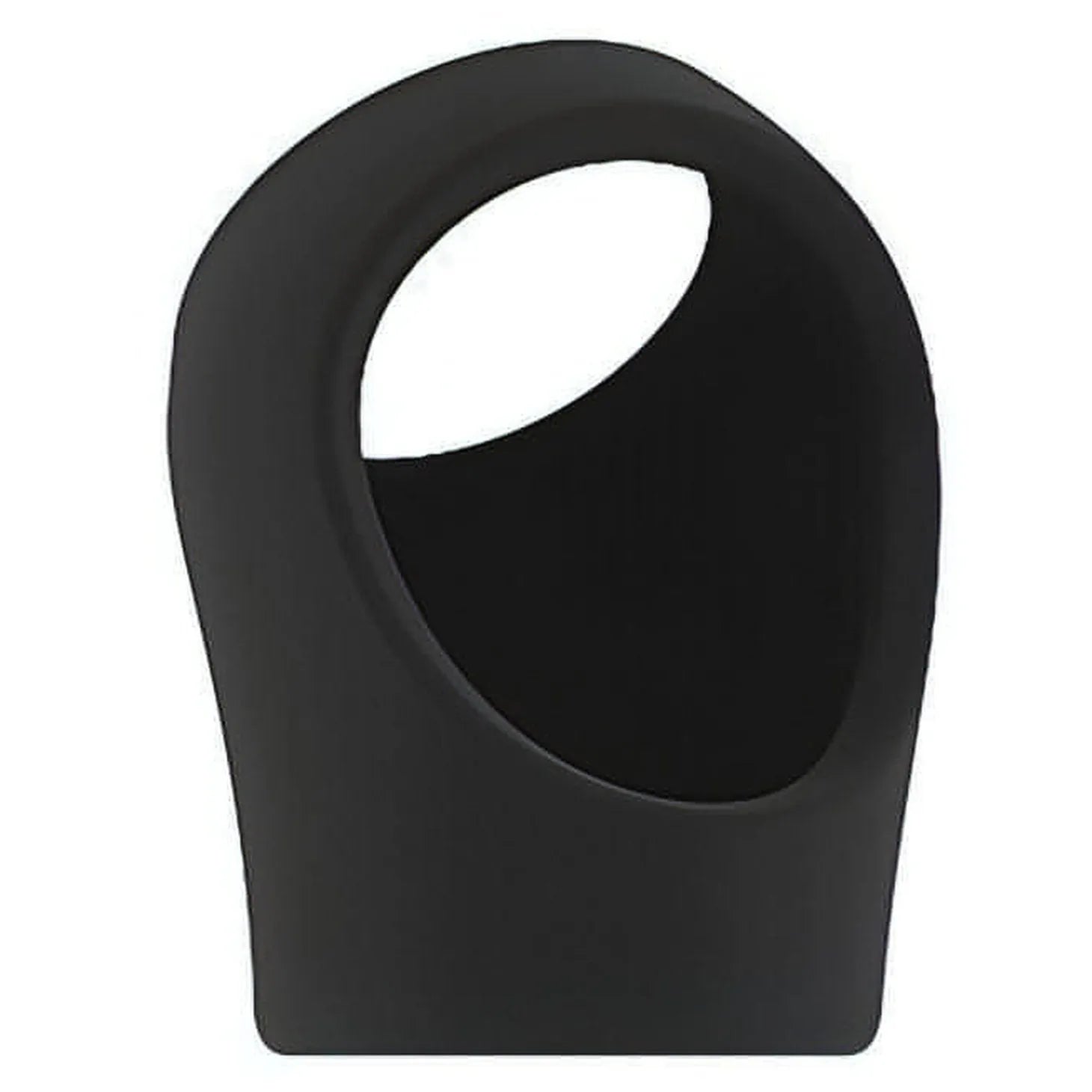 No.45 - Cockring with Ball Strap - Black - GoEstasy