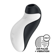 Orca Double Air Pulse Vibrator - Black/White