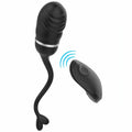 Ovulo Vibrante Wireless in Silicone con 10 modalità di vibrazione - Ricaricabile, Nero, Silicone