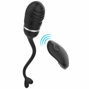Ovulo Vibrante Wireless in Silicone con 10 modalità di vibrazione - Ricaricabile, Nero, Silicone