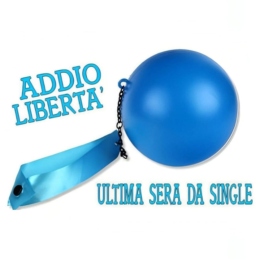 Bola de pie para el novio '' Adiós Libertad ''