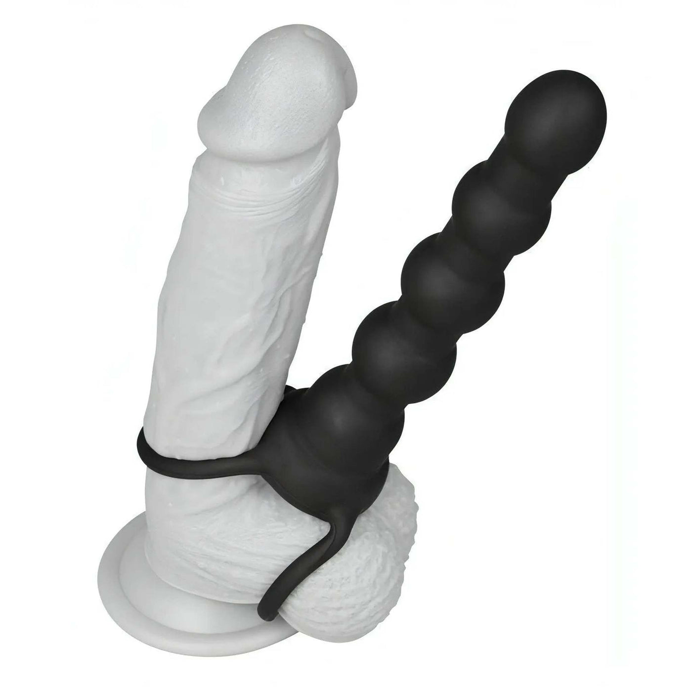 Palline Anali Vibranti con aggancio pene per Doppia Penetrazione