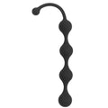 Anal beads in medical silicone Medium Size - 21 cm, Black
