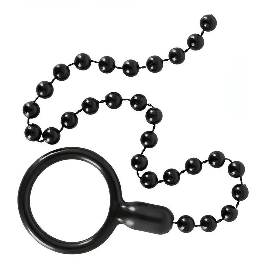 Palline anali collegate ad anello fallico - Nero