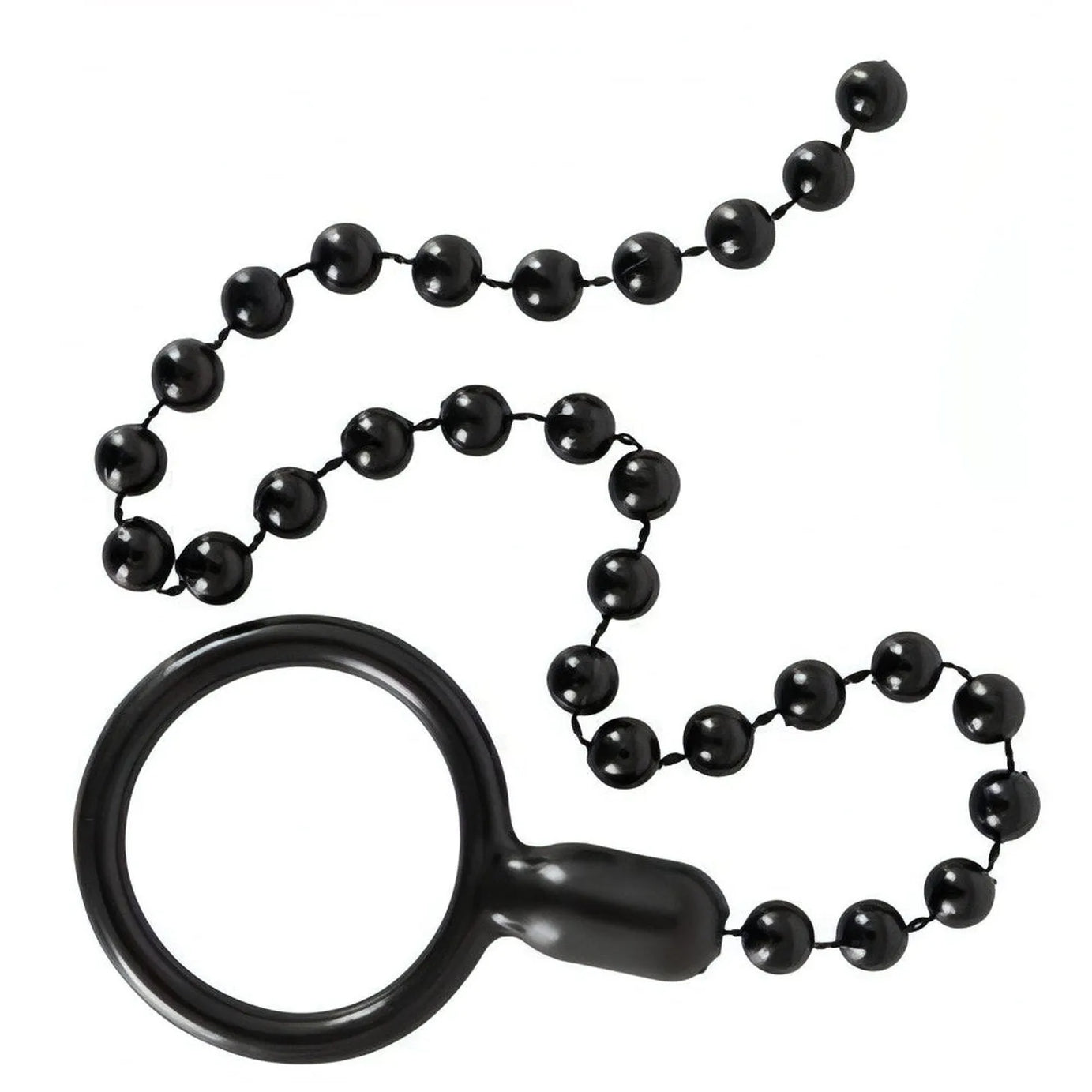 Palline anali collegate ad anello fallico - Nero
