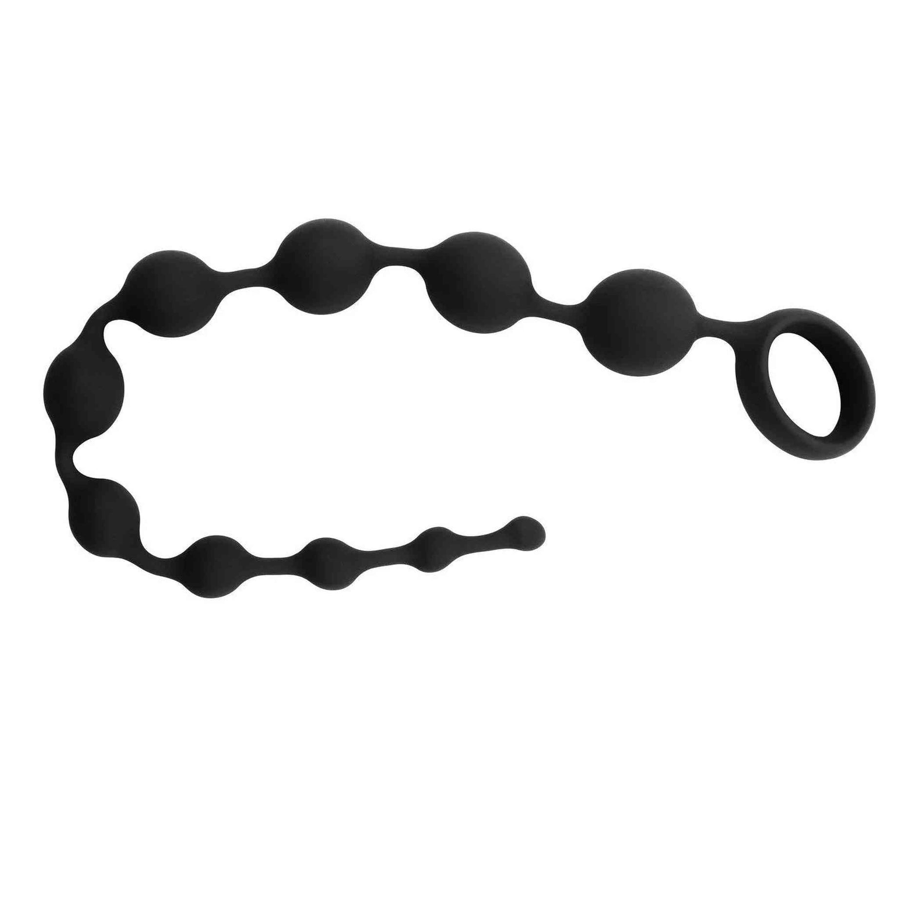 Palline anali in silicone con anello - 10 palline lunghe 31 cm