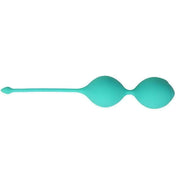 Palline Kegel silicone azzurre doppia sfera vista laterale