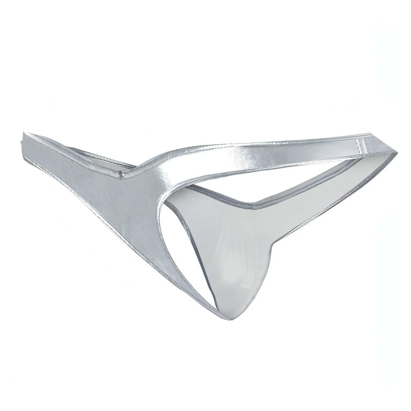 Perizoma Argentato Lucido con Push Up