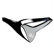 Perizoma Nero Lucido con Push Up