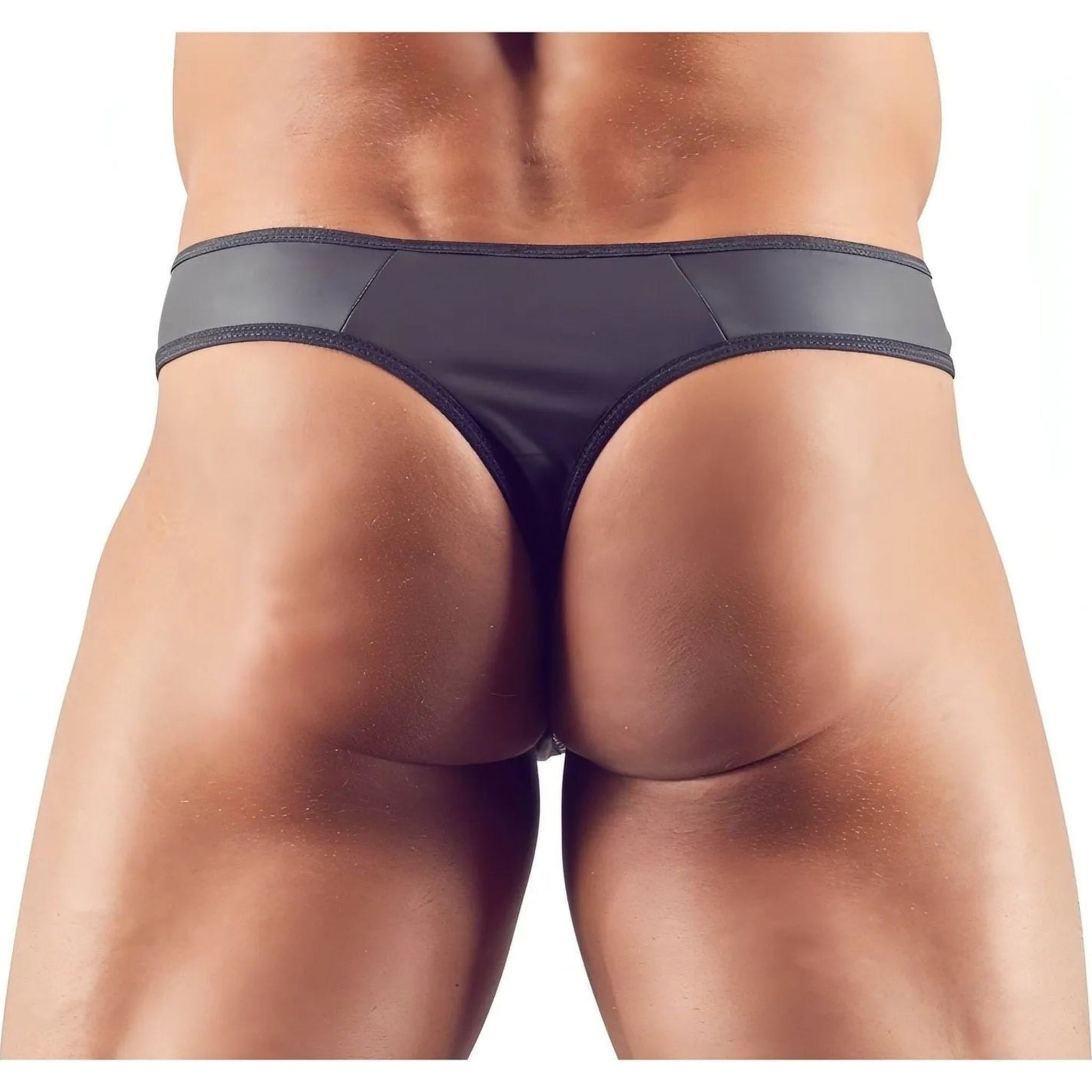 Perizoma uomo con zip di strass