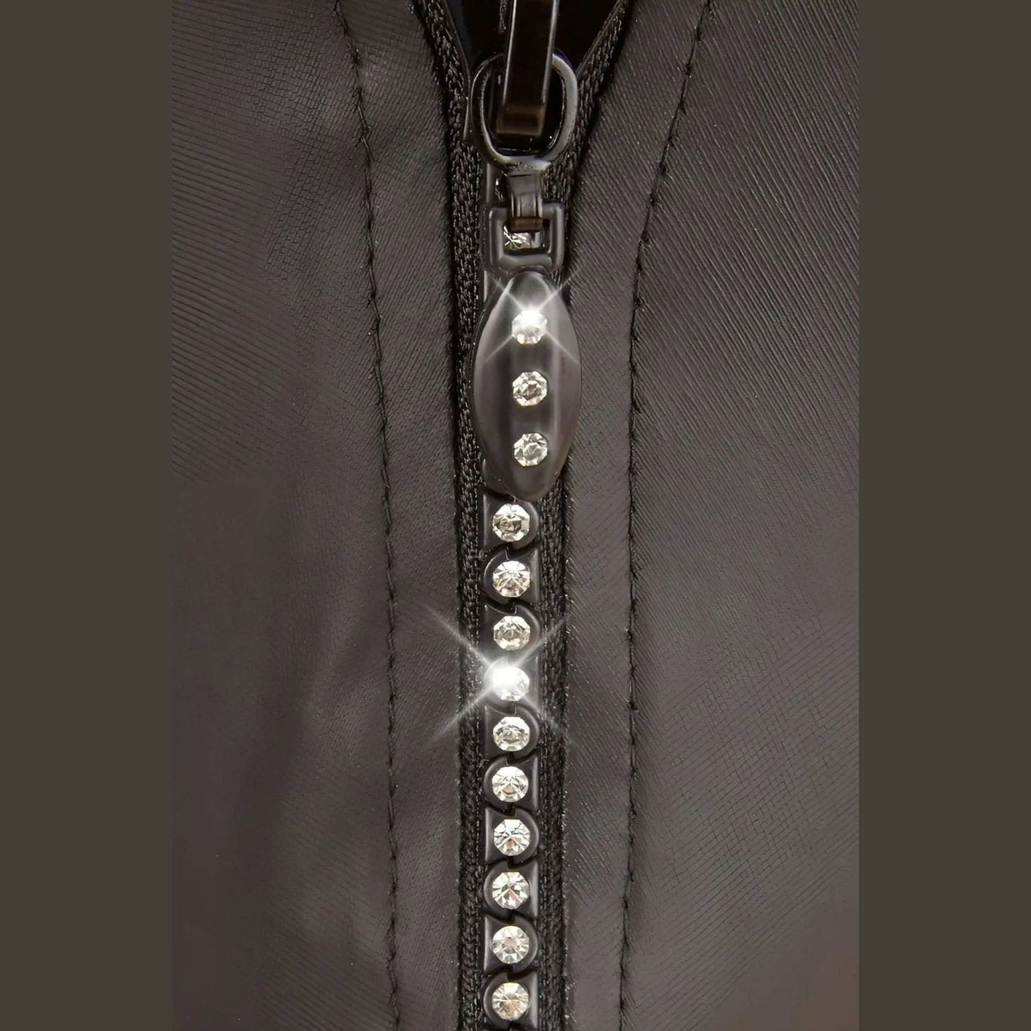 Perizoma uomo con zip di strass