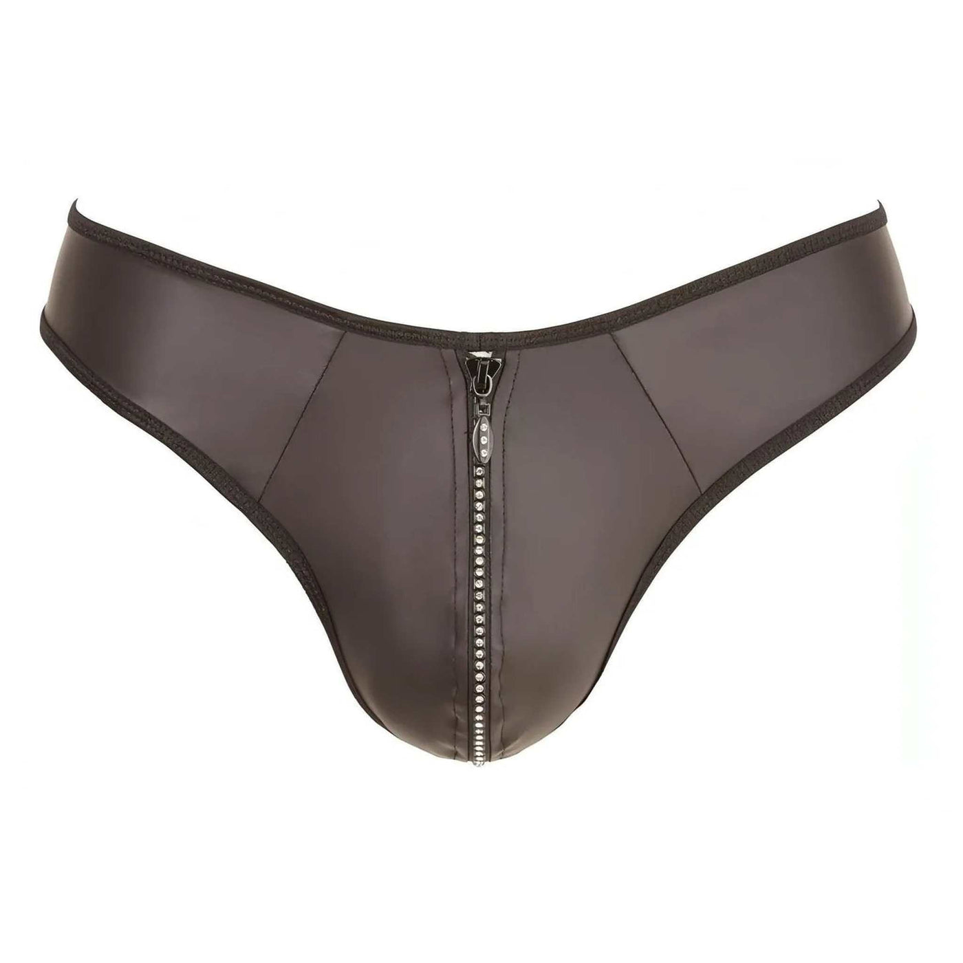 Perizoma uomo con zip di strass