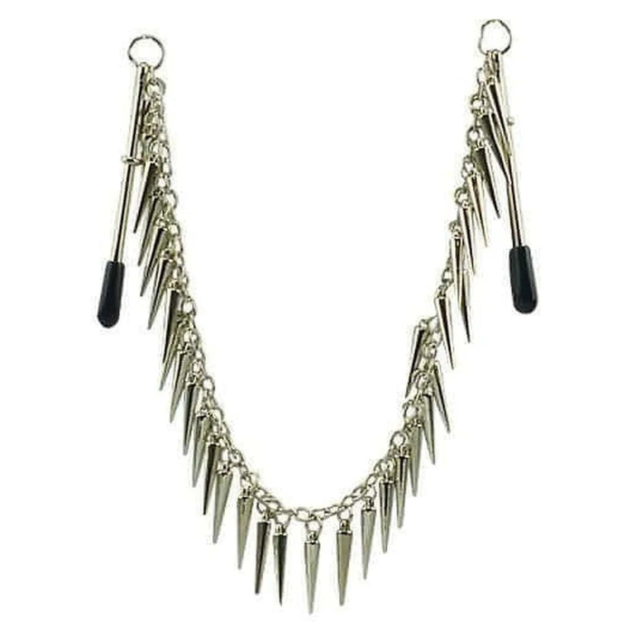 Nippelklemmen mit langer Kette und Anhängern