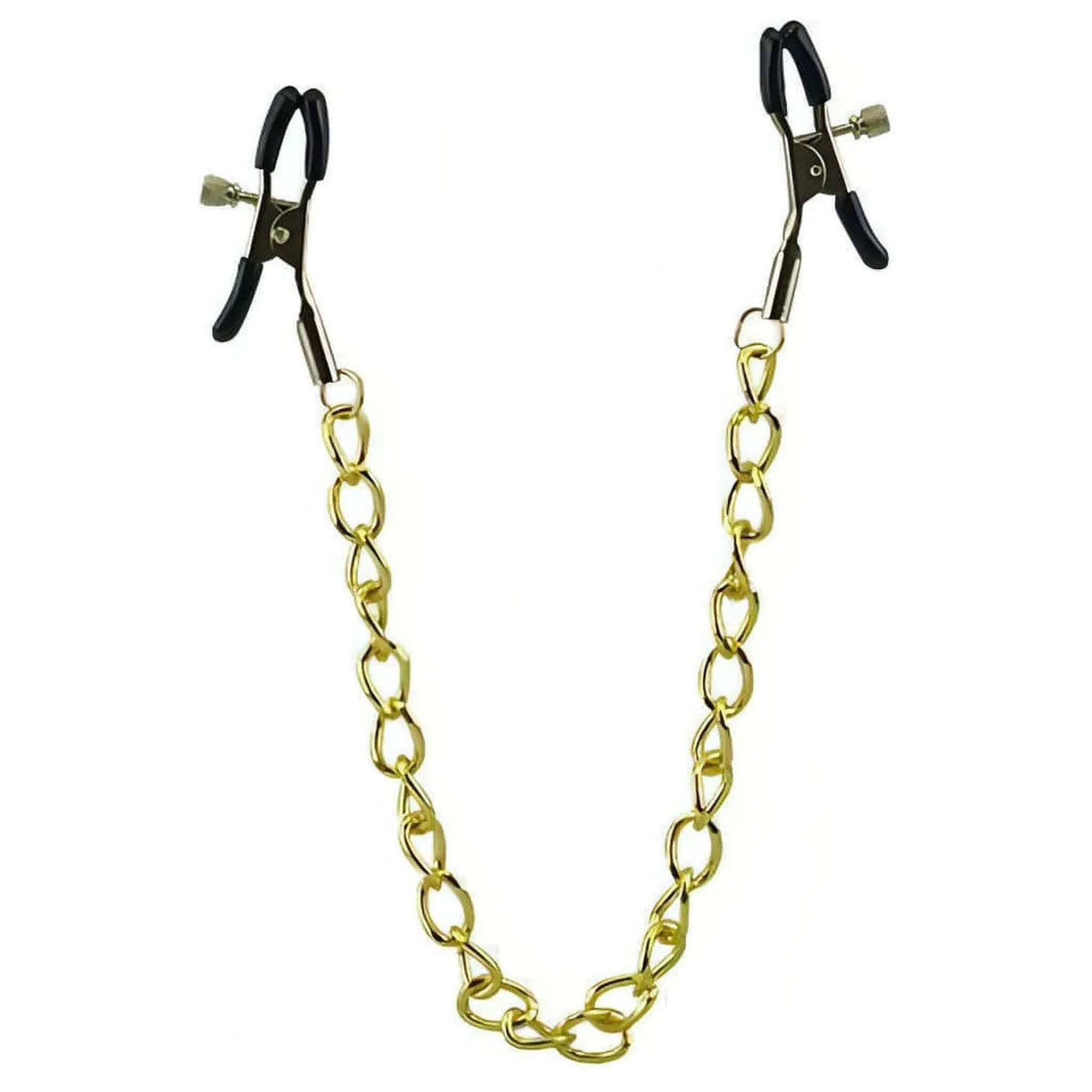 Pinze per Capezzoli con Morsetti Catena Maglia Grossa Oro