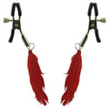 Nippelklemmen mit Klammern und roter Feder
