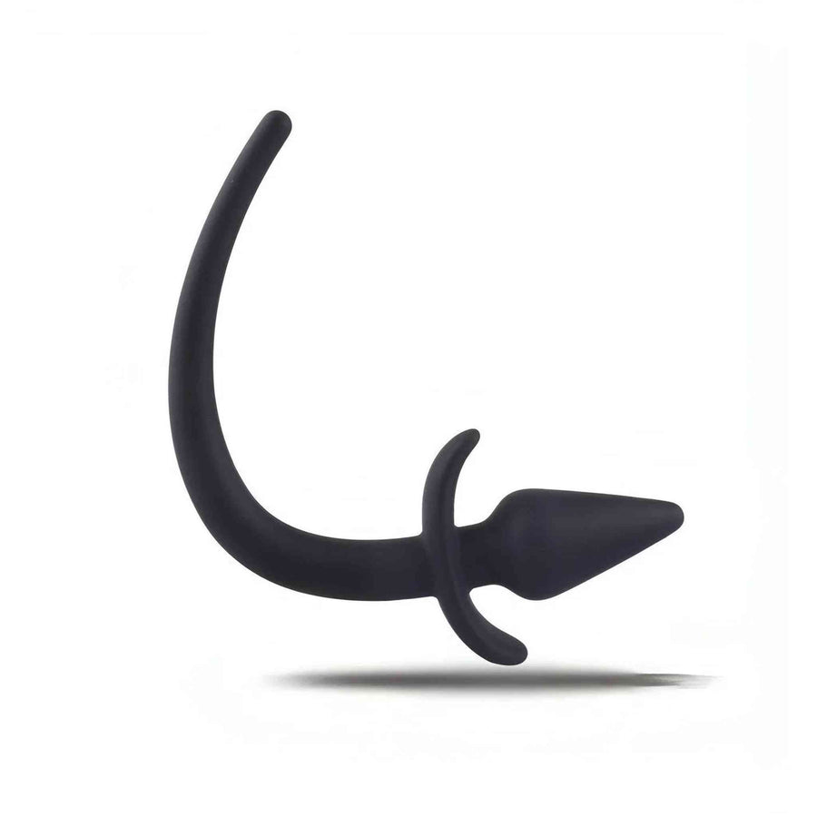Plug Anale Con Coda Silicone - Nero