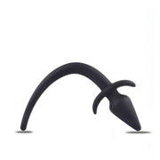 Plug Anale Con Coda Silicone - Nero