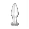 Pequeño enchufe anal de vidrio - transparente