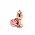 Plug Anale Rose Gold Con Rosa alla base