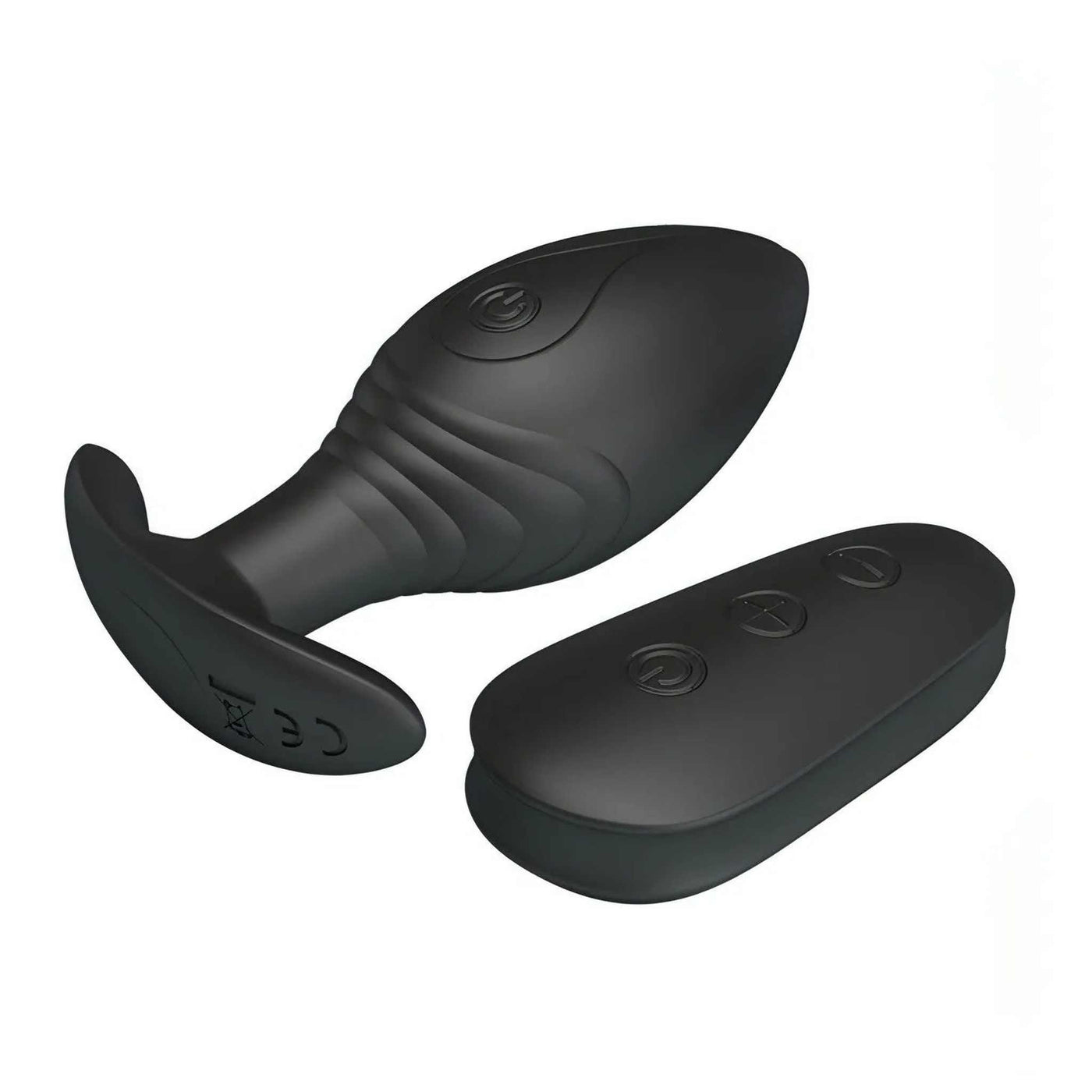 Plug Anale Wireless con Potente motore da 12 modalità di vibrazione - Ricaricabile, Impermeabile, Nero