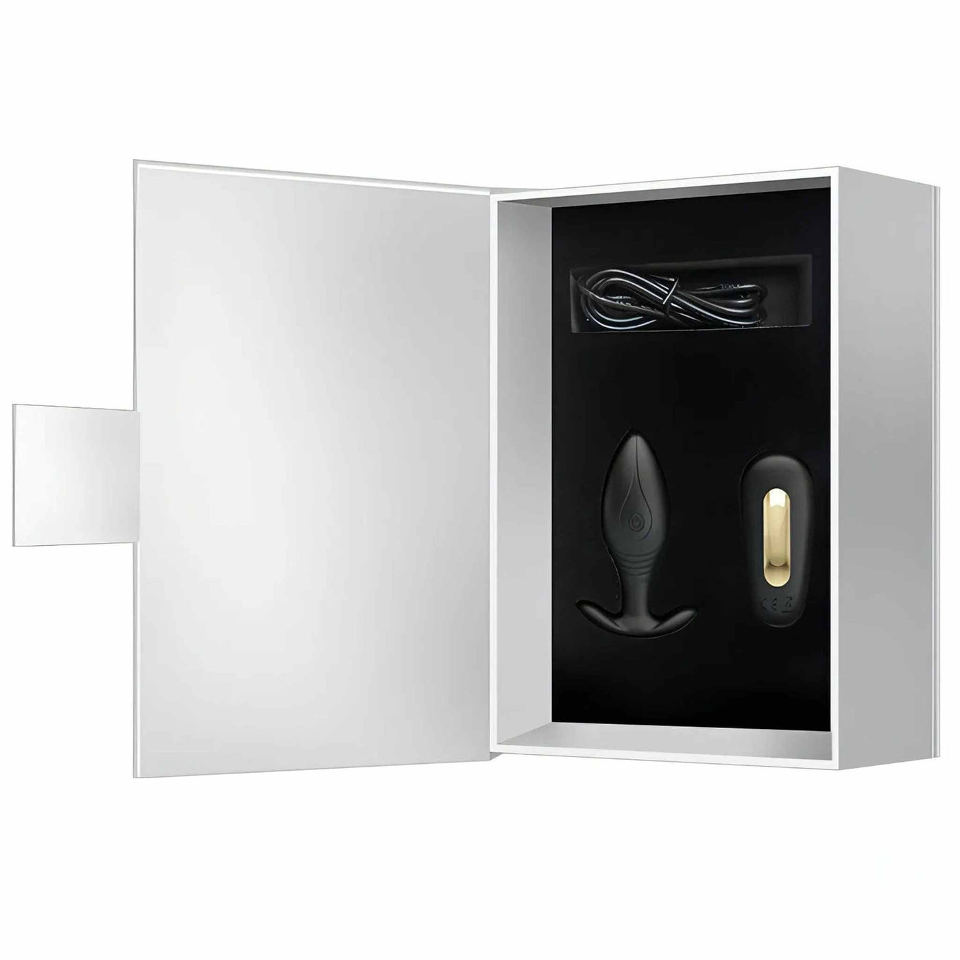 Plug Anale Wireless con Potente motore da 12 modalità di vibrazione - Ricaricabile, Impermeabile, Nero