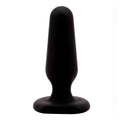 Anal Plug in Hypoallergenic Silicone - Black, 6.5 cm