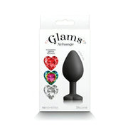 Plug Anale in Silicone con Gemma Intercambiabile – Cuore, Medium