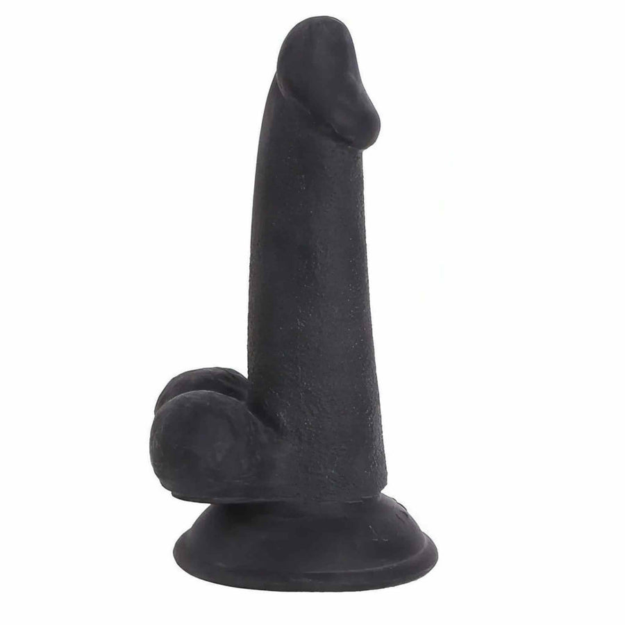 Plug N Ride Realistic Dildo with suction cup 16 cm, 11 cm penetrable - Black