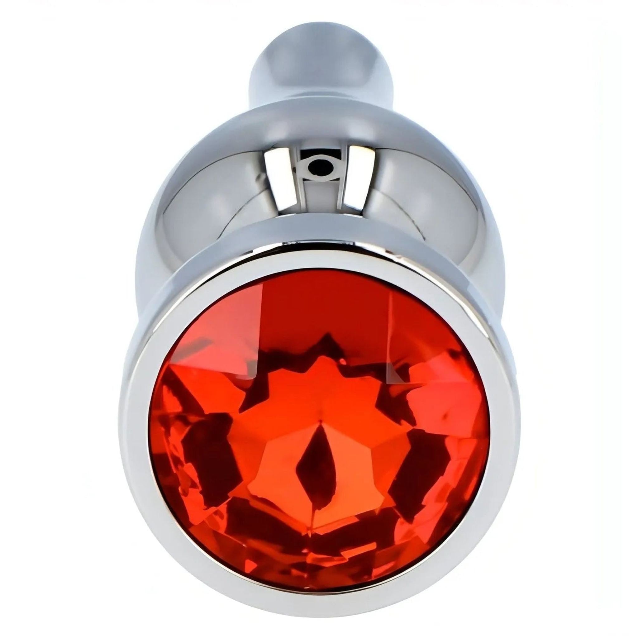 Plug anale in metallo Ace of Spades con Diamante - Rosso, Small
