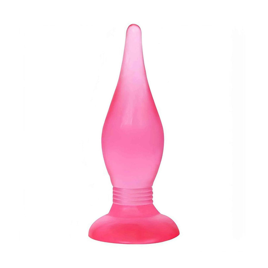 Enchufe anal suave con diámetro de crecimiento - rojo