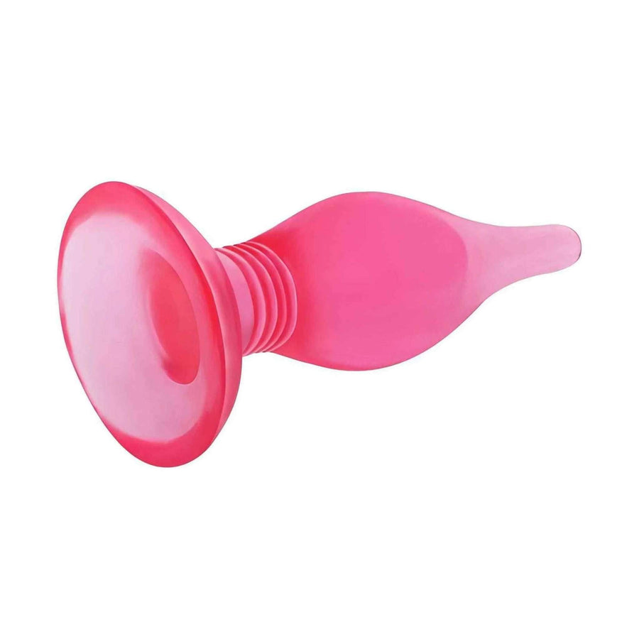 Enchufe anal suave con diámetro de crecimiento - rojo