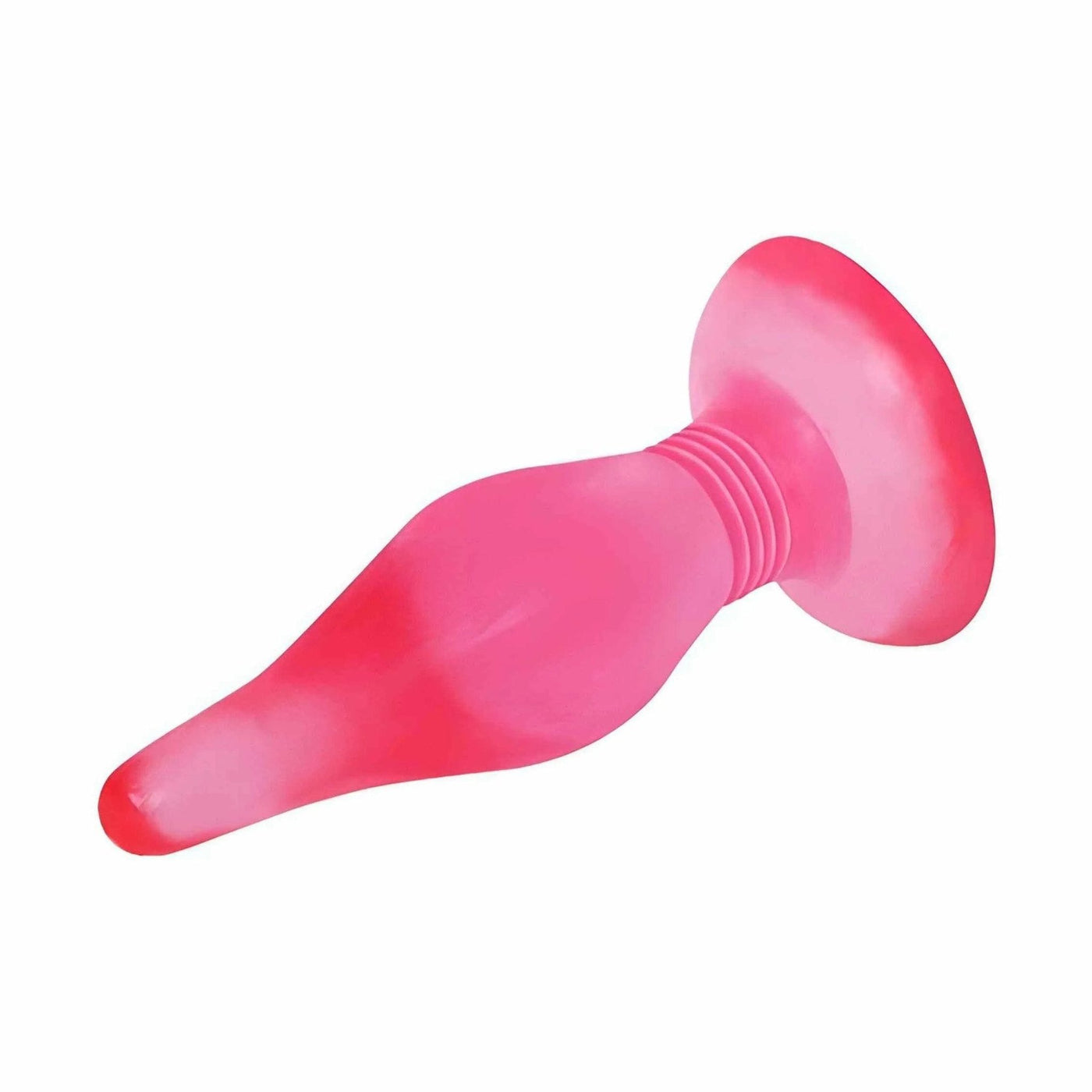 Profilo laterale plug anale rosa ergonomico con anelli