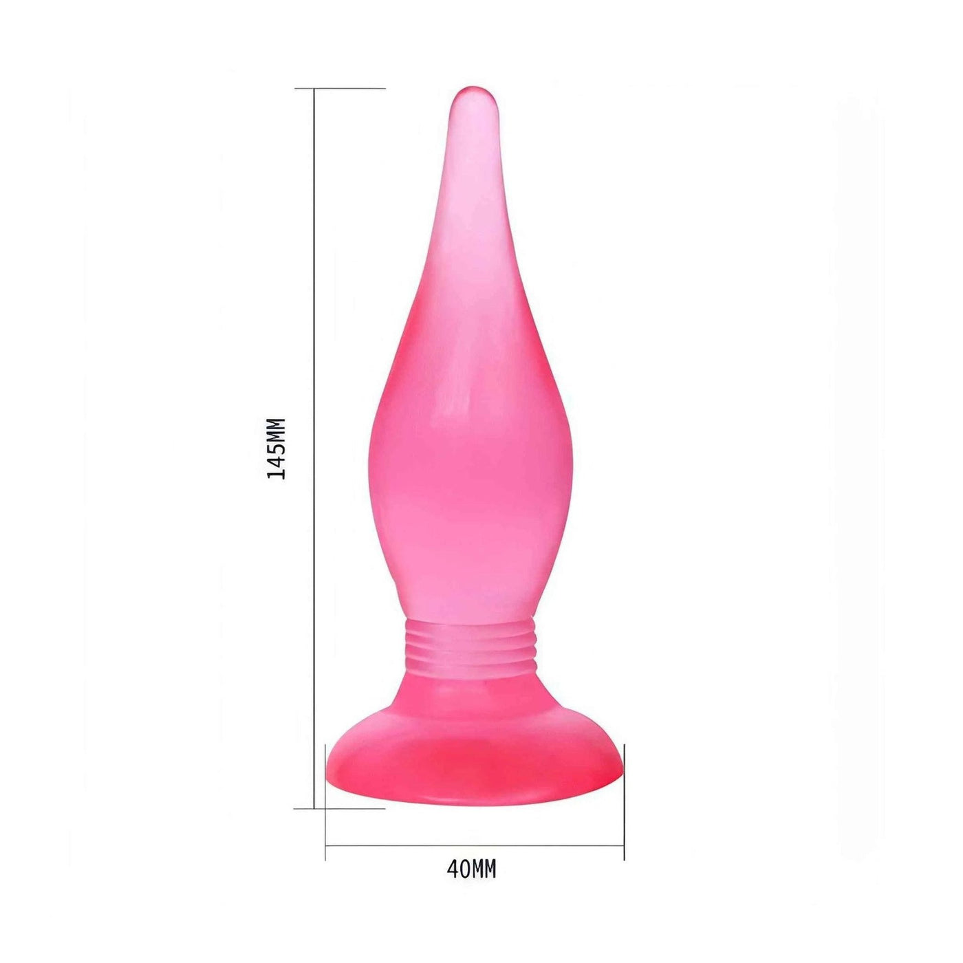 Plug anale morbido con diametro crescente - Rosso