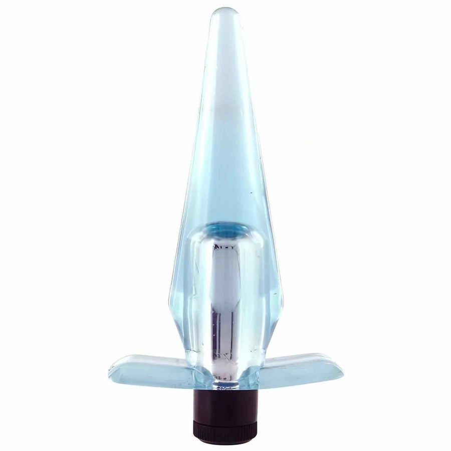 Plug anale vibrante Slimline - Azzurro