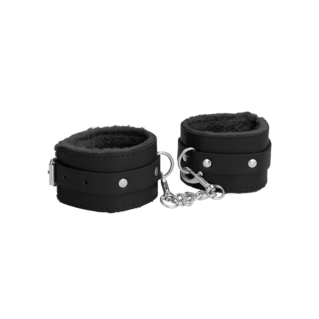 Plush Leather Ankle Cuffs - GoEstasy