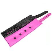 Polsiere Imbottite Nere e Fucsia