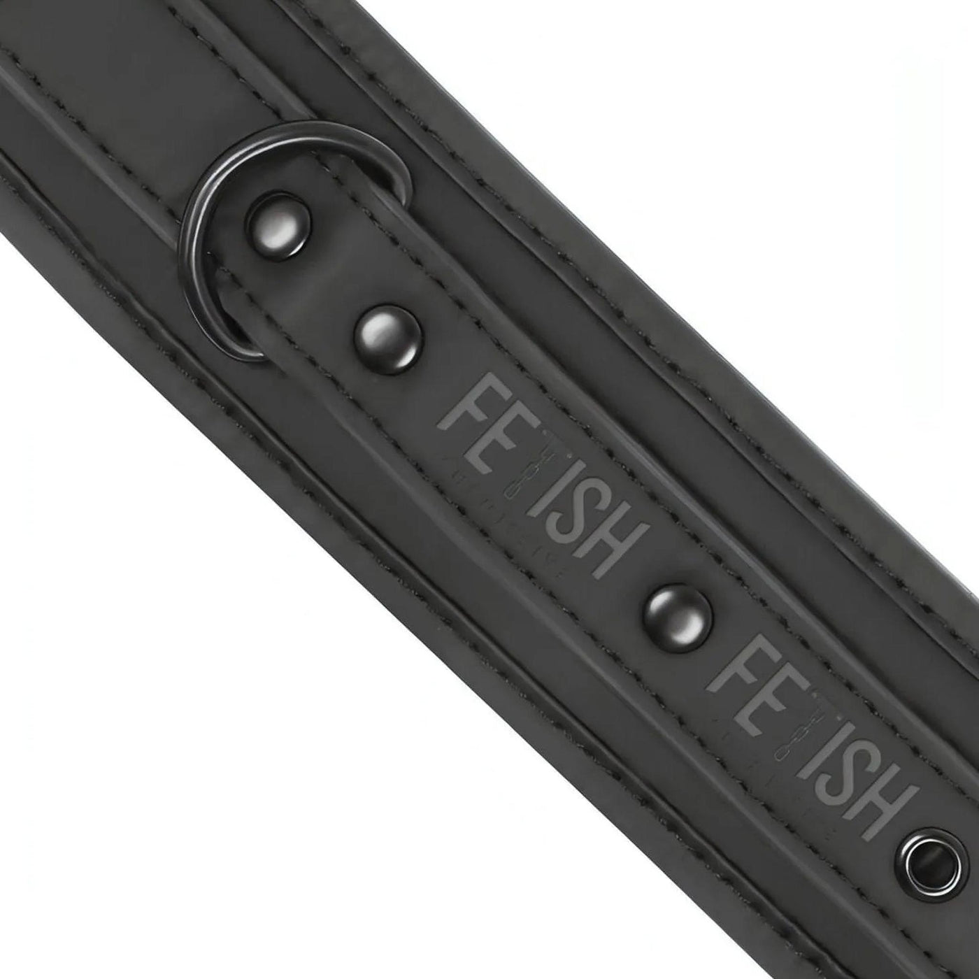 Polsiere con doppia imbottitura con catena in metallo nero - Realizzate in pelle vegana