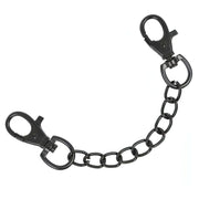 Polsiere con doppia imbottitura con catena in metallo nero - Realizzate in pelle vegana
