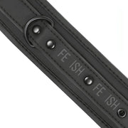 Polsiere con doppia imbottitura con catena in metallo nero - Realizzate in pelle vegana