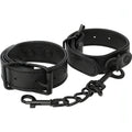 Polsiere nere regolabili Textured Thin Handcuffs