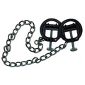 Adjustable screw nipple clamps with chain