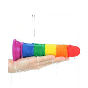 Prider Fallo Rainbow Handcrafted in Silicone Medicale 7″