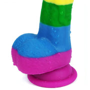 Prider Fallo Rainbow Handcrafted in Silicone Medicale 8″